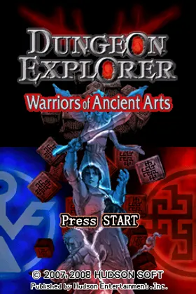 Dungeon Explorer - Warriors of Ancient Arts (USA) screen shot title